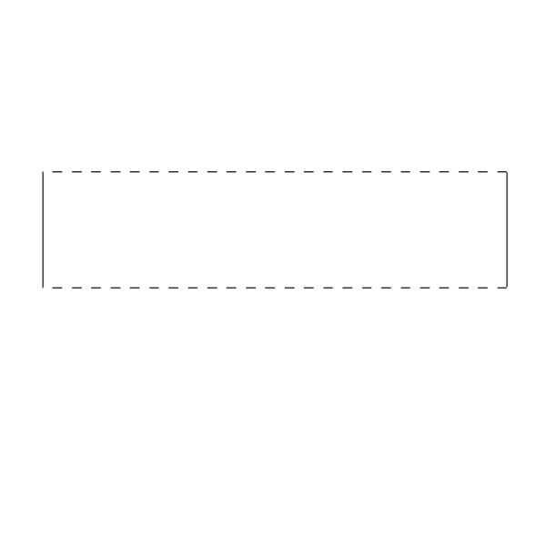 Dose Edge Label, Thermal Perfcut 1" x 4" White w/Black Bar